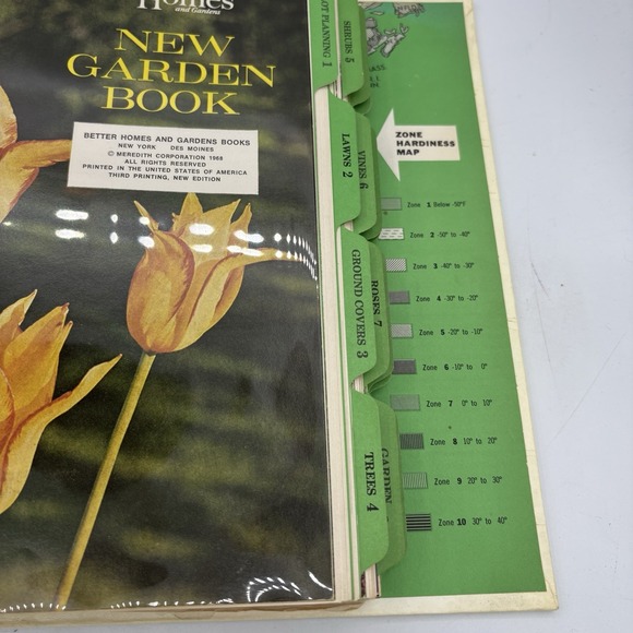 Better Homes & Gardens New Garden Book 5 Ring Hard Binder 3 Edition 1968 Vintage - Picture 8 of 15